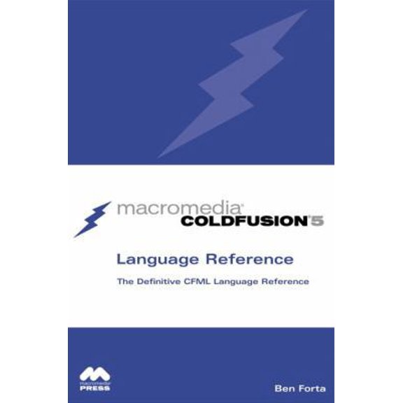 Pre-Owned Macromedia Coldfusion 5 Language Reference (Paperback) 078972698X 9780789726988