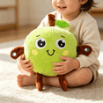 thumbnail image 5 of Cute Plush Figurine Body Beat – Interactive Music Plush Toy, Human Sensor Doll, Parent-Child Play Toy, Musical Sensory Toys for Kids, Fun Learning,Green, 5 of 8