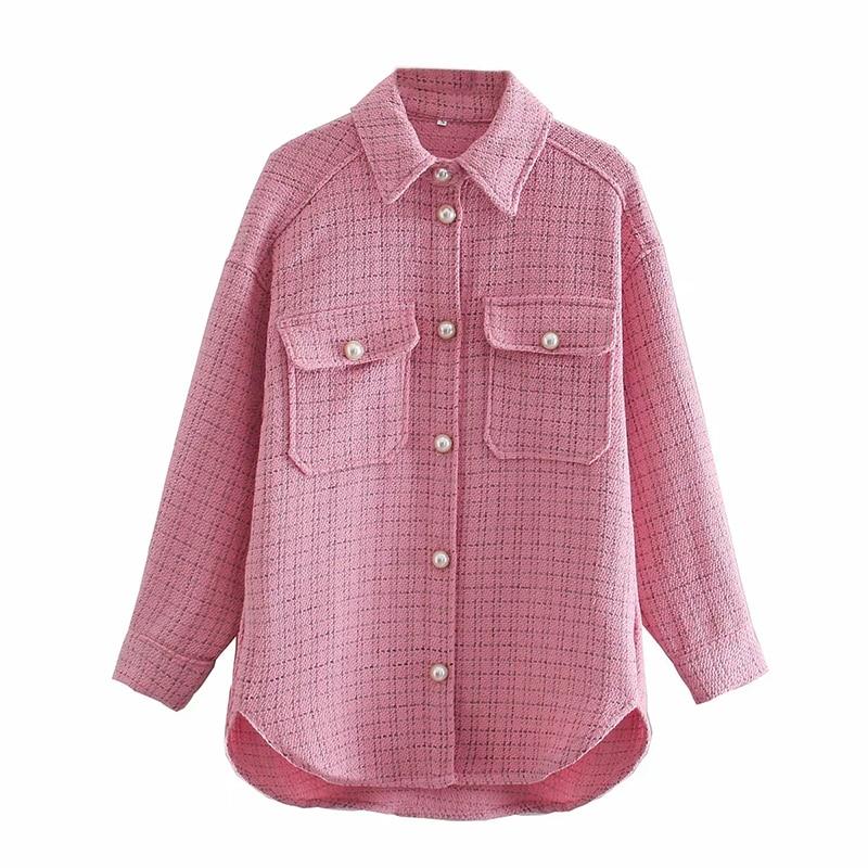 women's vintage oversized tweed plaid 