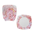 thumbnail image 7 of ZUXONGSY Marble Print Office Chair Cover 2 Pieces Spandex Chair Protector Cover Computer Chair Seat Cushion Cover with Elastic Bands Backrest Slipcovers for Women Men, 7 of 7