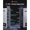 thumbnail image 2 of Estación de acoplamiento para laptop WAVLINK 11 en 1 8K para 3 monitores USB-C, 2 of 8