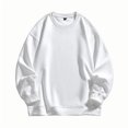 thumbnail image 3 of Namayuj Sweatshirts for Men Casual Solid Color Crewneck Sweatshirt Holiday Sweater Tops Workout Long Sleeve T-shirts, 3 of 9