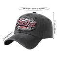 thumbnail image 3 of XIAOCHA Mens Distressed Patch Baseball Cap Adjustable Hat Band Outdoor Daily Dad Hat,Black, 3 of 8