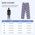 thumbnail image 4 of Picia Skull blue leaf Mens Soft Woven Cotton Elastic Waistband Sleep Pajama Pant Lounge Sleep Pant With Pockets And Drawstring-X-Large, 4 of 9