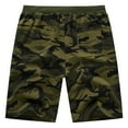 thumbnail image 3 of Tyhengta Mens Shorts Casual Cotton Workout Shorts Drawstring Zipper Pockets Elastic Waist Camouflage army green 40, 3 of 10