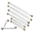 thumbnail image 2 of Pull Rod Tie Rod Kit For 1/24 RC Car, Aluminum Alloy High Accuracy Pull Rod Tie Rod Kit RC Car Spare Parts  For 1/24 Rc Cars For Model Car Silver, 2 of 8