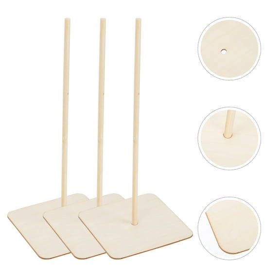 PAMINGONO Square Donut Holder Display Khaki Event Organizers Wedding 3 Sets