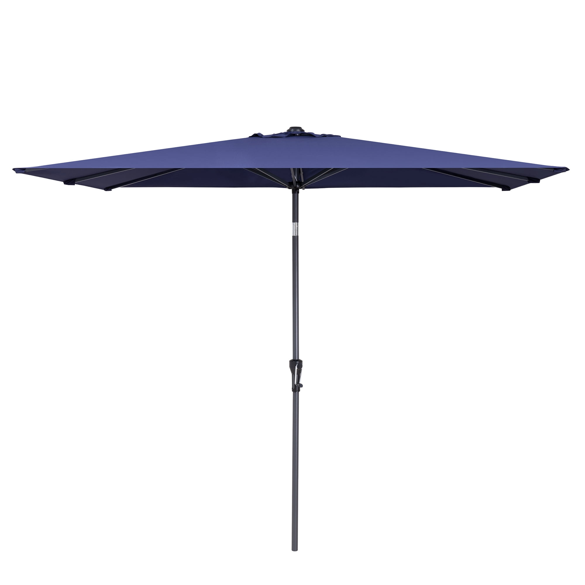 Pellebant 9 x 5 ft Patio Outdoor Umbrella Rectangular Double Top Market Umbrella in Blue