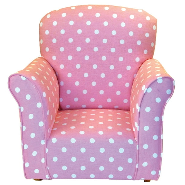 Pink With White Polka Dots Toddler, Pink White Rocker Chair