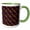 Green/White, variant on 3drose, Multicolored Seamless Geometrical Dot Pattern Background Design, 11oz Two-tone Red Mug