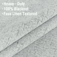 thumbnail image 4 of H.VERSAILTEX 100% Blackout Linen Textured Grommet Curtains for Bedroom, 2 Panels Thermal Insulated Drapes for Living Room(52" x 54", Glacier Gray), 4 of 6