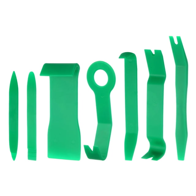 Unique Bargains Trim Removal Tool Kit,Internal Modification Fastener Accessories for Car Dash Audio Door Panel (Green) 7pcs