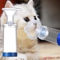 thumbnail image 1 of Espaciador de inhalador para gatos: 2 tamaños de mascarilla para administrar medicamentos a su mascota. Ayuda al gato a respirar y administrar medicamentos., 1 of 5
