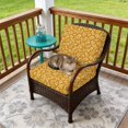 thumbnail image 4 of Outdoor Patio Cushion Covers 4 Pack Mustard Yellow Eucalyptus Leaves Patio Chair Cushion Covers Botanical Vine Branches Farm Waterproof Outdoor Seat Cushion Covers for Patio Furniture 20"x18", 4 of 9