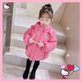 thumbnail image 1 of Winter Down Jackets Anime Sanrioed Hellokitty Kuromi Kawaii Kids New Thick Padded Coat Girl Cotton-Padded Warm Jackets Outerwear, 1 of 5