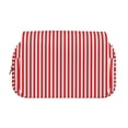 thumbnail image 2 of Sikiie Red And White Stripes Print Flip Double-layer Pencil Case, All-purpose Stationery Bag for Study and Office, Zipper Design, Unisex, 2 of 7
