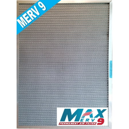 The Ultimate Furnace A/C Filter - Washable, Permanent, Reusable, Electrostatic = Traps dust like a magnet - 5-Stage - Lab Certified MERV 9 - (Best Reusable Furnace Filter)
