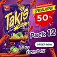 thumbnail image 2 of Takis Fuego Hot Chili Pepper & Lime Tortilla Chips (12 Pack - 2 Oz. Bags), 2 of 4