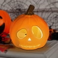 thumbnail image 7 of Halloween Pumpkin Lights, 5 inch Lighted Small Jack-O-Lantern, Battery-Operated Premium Plastic Pumpkin for Halloween Decorations, 7 of 7