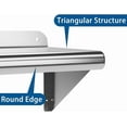 thumbnail image 4 of Stainless Steel Shelf 36"x12" Wall Mounted,Commercial Shelving, Floating Shelving, Metal Shelves, Heavy Duty Storage Rack for Kitchen, Garage and Utility Room, 4 of 6