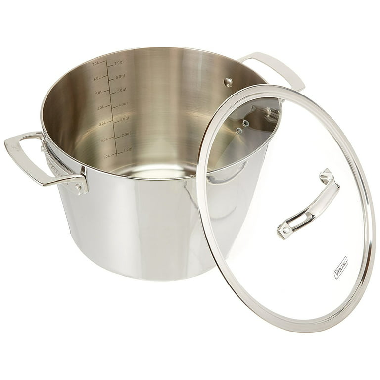 Viking Contemporary 3 Ply 8.0 Quart Stock Pot with Lid