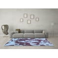thumbnail image 3 of Ahgly Company Indoor Rectangle Abstract Light Blue Modern Area Rugs, 8' x 12', 3 of 4