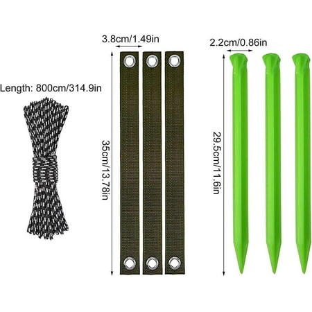 Xinxu Tree Straightening Kit | Tree Stake Kit With Strap Strong Rope ...