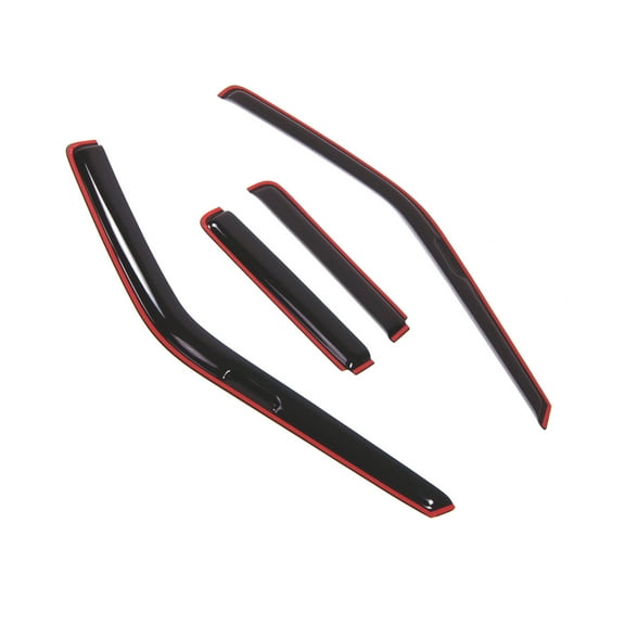 TuningPros In-Channel Window Visor Deflector Smoke Tinted 4 Pcs Set For 1990-1995 Nissan Pathfinder