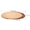 thumbnail image 2 of BESTYASH 2Pcs Oval Wood Stepping Stones for Garden Pathway Outdoor Decorative Wood Walkway Path, 2 of 6