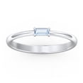 thumbnail image 2 of East-West Stackable Baguette Ring in Sterling Silver, 2 of 3
