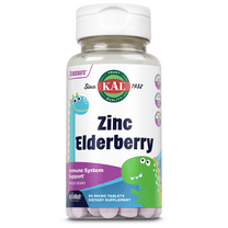 KAL Dinosaurs Zinc Elderberry ActivMelt | Kids Healthy Immune Support | Natural Berry Flavor | Sugar Free | 90 MicroTabs