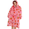 thumbnail image 1 of Sudadera con capucha extragrande Narecte Strawberry para mujer, 1 of 6
