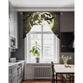 thumbnail image 3 of Black Crow Moon Halloween Swag Valances for Windows, Small Curtains Drapes, Silhouettes Branches Animals Kitchen Window Curtains Over Sink Window Treatment Valance for Bedroom/Bathroom 56"x36", 3 of 5