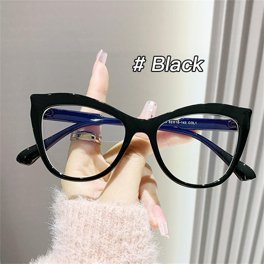 Blue Light Blocking Reading Glasses For Women - Cat Eye Frame, 52mm Computer Readers