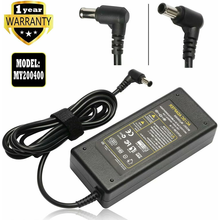 19V AC Charger Fit for LG 24 inch LED LCD Monitor 24M47H-P 24MP56HQ-P  24MK400H-B 24MP48HQ-P 24MK600M-B 24MK430H-B 24M47VQ-P 24MP60VQ-P 24MP58VQ-P  24MP47HQ-P 24MP57HQ-P Power Supply Adapter Cord 