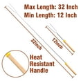 thumbnail image 5 of 8 Pack Marshmallow Roasting Sticks with 20 Bamboo Skewers Hot Dog Roasting Sticks Telescoping Smore Sticks Skewers with Wooden Handle for BBQ Hot Dog Fork, 5 of 8