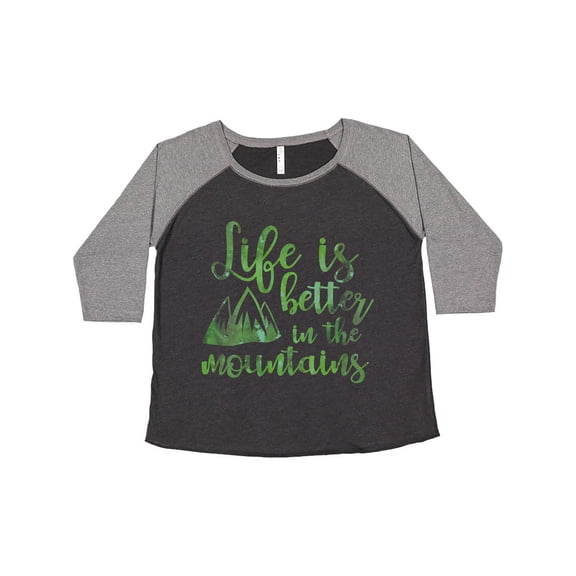 Inktastic Life's Better Mountains Women's Plus Size T-Shirt