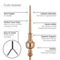 thumbnail image 4 of Good Directions 743 Victoria Finial, 39" w/Mount, Polished Copper, 4 of 4
