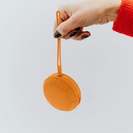 KONTONTY  Holder for Menstrual Cup Silicone Storage Bag Travel Orange