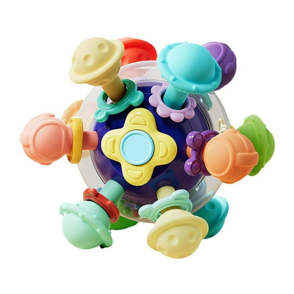 Mordedor Para Bebé, Juguetes Sensoriales Montessori Para Niñas De 1 Año, Niños Pequeños, Color Azul