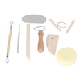thumbnail image 1 of Kit De Herramientas De Cerámica De 8 Piezas, Mangos De Madera, Multiusos, Práctico, Cómodo, Juego De Herramientas De Arcilla De Cerámica De 8 Piezas Para Modelar, 1 of 7