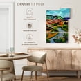 thumbnail image 5 of Elephant Stock New Mexico Landscape Wall Art - Vertical Multi Panel Canvas - Living Room Wall Decor - Places Multi Panel - Teal And Green Decor By Maxine Shore - 36" x 57", 5 of 8