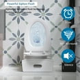 thumbnail image 3 of Aukfa One-Piece Toilet Dual Tornado Flush 1.1/1.6 GPF ,ADA Comfort Height,Water Sense Certified, Soft-Close Seat,White, 3 of 10