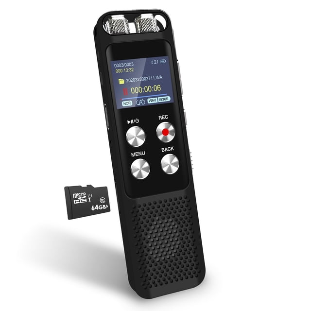 Grabadora de voz digital de 72 GB con reducción de ruido G