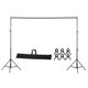 thumbnail image 1 of 200 * 200 cm / 78 * 78 pulgadas Aleación de aluminio Sistema de soporte de soporte de fondo de estudio de fotografía ajustable, 1 of 8
