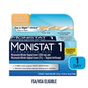 Monistat 1 Day Yeast Infection Treatment, Miconazole Ovule Insert & External Anti-Itch Cream