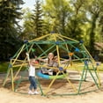 thumbnail image 3 of GIKPAL Climbing Dome, 10FT Dome Climber with Hammock & Swing Set for Kids Outdoor Play Equipment, Supports up to 1000lbs Jungle Gym, Anti-Rust, Easy Assembly,Yellow+Green, 3 of 10