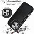 thumbnail image 3 of HCTian Leather Case Compatible with iPhone 16 Pro Max Wallet Case with Card Holder, 3 Card Slots Premium Protective Phone Case with Kickstand Durable Shockproof Cover, 3 of 7