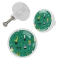 thumbnail image 2 of 4 Pcs Cactus Knobs for Kitchen Cabinet Cupboard Dresser Bookcase Drawer Pulls Handles Round Home Decor, 2 of 5
