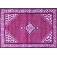 thumbnail image 1 of Ahgly Company Indoor Rectangle Medallion Purple Traditional Area Rugs, 2' x 4', 1 of 4
